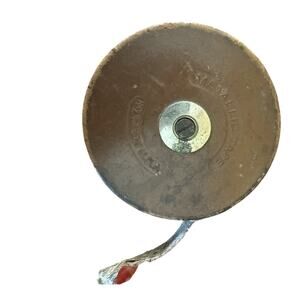 Lufkin Rule Co. Vintage 50’ Tape Measure – Leather Bound – Metal Reel